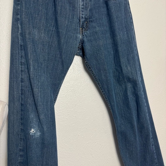 Levi's Relaxed Fit Dark‎ Blue Jeans - Picture 4 of 8